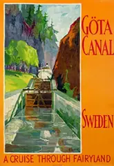 Hjalmar Thoresson, Göta Canal Sweden A Cruise Through Fairyland, poster