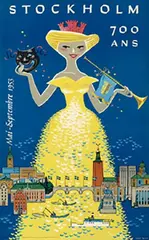 Curt Blixt, Stockholm 700 years, 1953, poster
