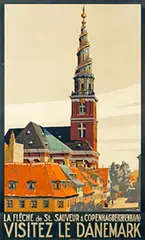 Sven Henriksen, Visitez le Denmark Copenhague (Kobenhavn), poster