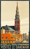Sven Henriksen, Visitez le Denmark Copenhague (Kobenhavn), poster