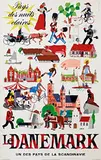Laus Lauesen, Le Danemark pays de la Scandinavie, poster