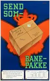 Erik F., Send Som Bane-Pakke, 1950, poster