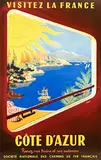 Starr, Visitez la France Côte d'Azur, 1952, poster