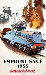 Albert V.E. Brenet, Emprunt SNCF 1955 souscrivez, 1955, poster