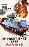 Albert V.E. Brenet, Emprunt SNCF 1955 souscrivez, 1955, poster