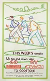 Goodenough, Go by Green Line Coach to Godstone, 1932, poster