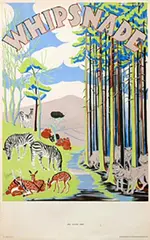 Arnrid B. Johnston, Whipsande (Zoo by Green Line Coach), 1932, poster