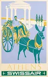 Henri Ott, Athens Swissair (Greece), 1951, poster, silkscreen