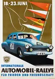 Dewag Werbung, ADMV Int. Automobil-Rallye, 1961, poster