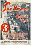 Martini, San Remo Concorso Internazionale di Comodita per Autopullman, 1949, poster