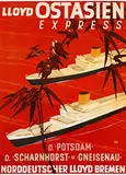 Hugo Feldtmann, NDL Bremen Lloyd Ostasien Express, poster