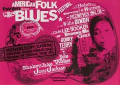 Günther Kieser, American Folk Blues Festival 1966, poster
