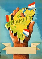 Jan Bons, Benelux (Foire de Paris), 1948, poster