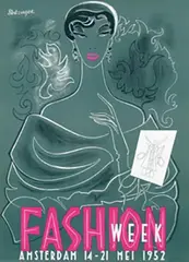 Cornelis A.B. Bantzinger, Fashion Week Amsterdam, 1952, poster