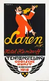 Jan Willem Sluiter, Tentoonstelling Gooische Kunst Hotel Hamdorff Laren Zunki Joska, 1918, poster