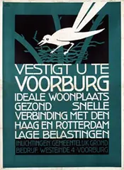 Job Denijs, Vestigt U te Voorburg, poster