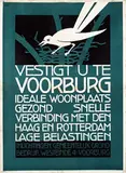 Job Denijs, Vestigt U te Voorburg, poster