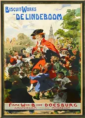 Alfred Ost, Biscuit-works De Lindeboom Firma van Doesburg Amsterdam, 1915, poster