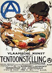 Alfred Ost, Tentoonstelling Vlaamsche Kunst, 1918, poster