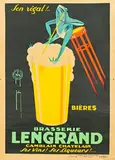 Phi, Brasserie Lengrand Bières, 1926, poster