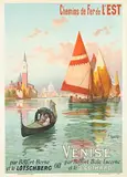 F. Hugo d' Alési, Chemins de Fer Venise par Belfort Berne et le Lötschberg, poster