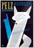 Hans Fabigan, Ausstellung Pelz und Handschuh, 1953, poster