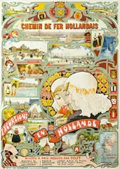 H. Gray, Excursions en Hollande, poster
