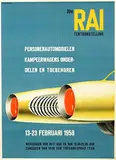 Chr. Brouwers, RAI Tentoonstelling Personenautomobielen, 1958, poster