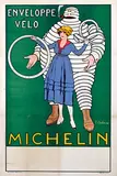 Fabien Fabiano, Enveloppe Vélo Michelin, 1916, poster