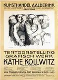 Käthe Kollwitz, Tentoonstelling Grafische Werk Käthe Kollwitz, 1933, poster, lithograph