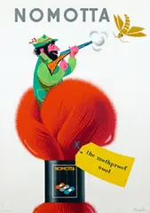 Donald Brun, Nomotta the mothproof wool, poster