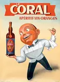 Pierre Imans, Le Coral Aperitif vin Oranges, poster