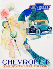 Emmerich Huber, Chevrolet Der Eleganteste Der Kleinen Wagen (Chevrolet Capitol Coupe), 1927, poster