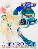 Emmerich Huber, Chevrolet Der Eleganteste Der Kleinen Wagen (Chevrolet Capitol Coupe), 1927, poster