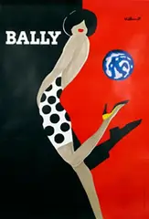 Bernard Villemot, Bally Blonde, 1982, poster
