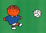 Dick Bruna, without text (boy footballing), poster