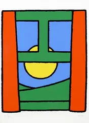 Dick Bruna, without text (naar buiten), 1969, poster, screenprint