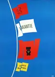 Dick Bruna, Vakantie Zwarte Beertjes (flagpole), 1967, poster