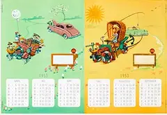 Marten Toonder, Shell calendar 1953 (part), 1952, poster