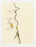 René Gruau, Au Champs de Cours, poster, lithograph