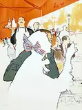 René Gruau, En Terasse (for magazine flair), poster, lithograph