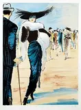 René Gruau, La Revue Balmain, poster, lithograph