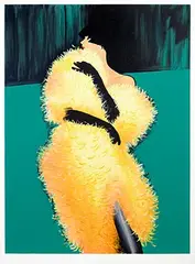 René Gruau, Femme au Jaune, 1990, poster, lithograph