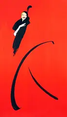 René Gruau, Rouge (for Dior), 1983, poster, lithograph