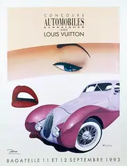 Razzia, Concours Automobiles Classiques et Louis Vuitton (M6 Renault) Parc de Baggatelle, 1993, poster