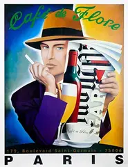 Razzia, Cafe de Flore Paris, poster