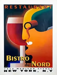 Razzia, Bistro du Nord New York Madison Avenue, 1997, poster
