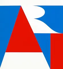 ART (in red and blue) by Robert Indiana, 1970, poster, silkscreen, sold Mar 2026
