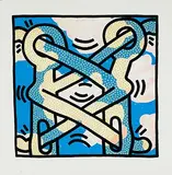 Keith Haring, without text (Attack on Aids), 1991, poster