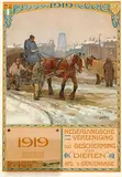 August W. van Voorden, Nederlandsche Vereeniging tot Bescherming van Dieren Den Haag Calendar, 1919, poster